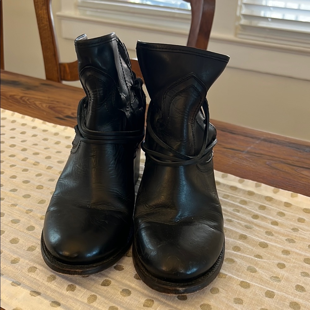 Freebird by Steven Casey Black Ankle Booties